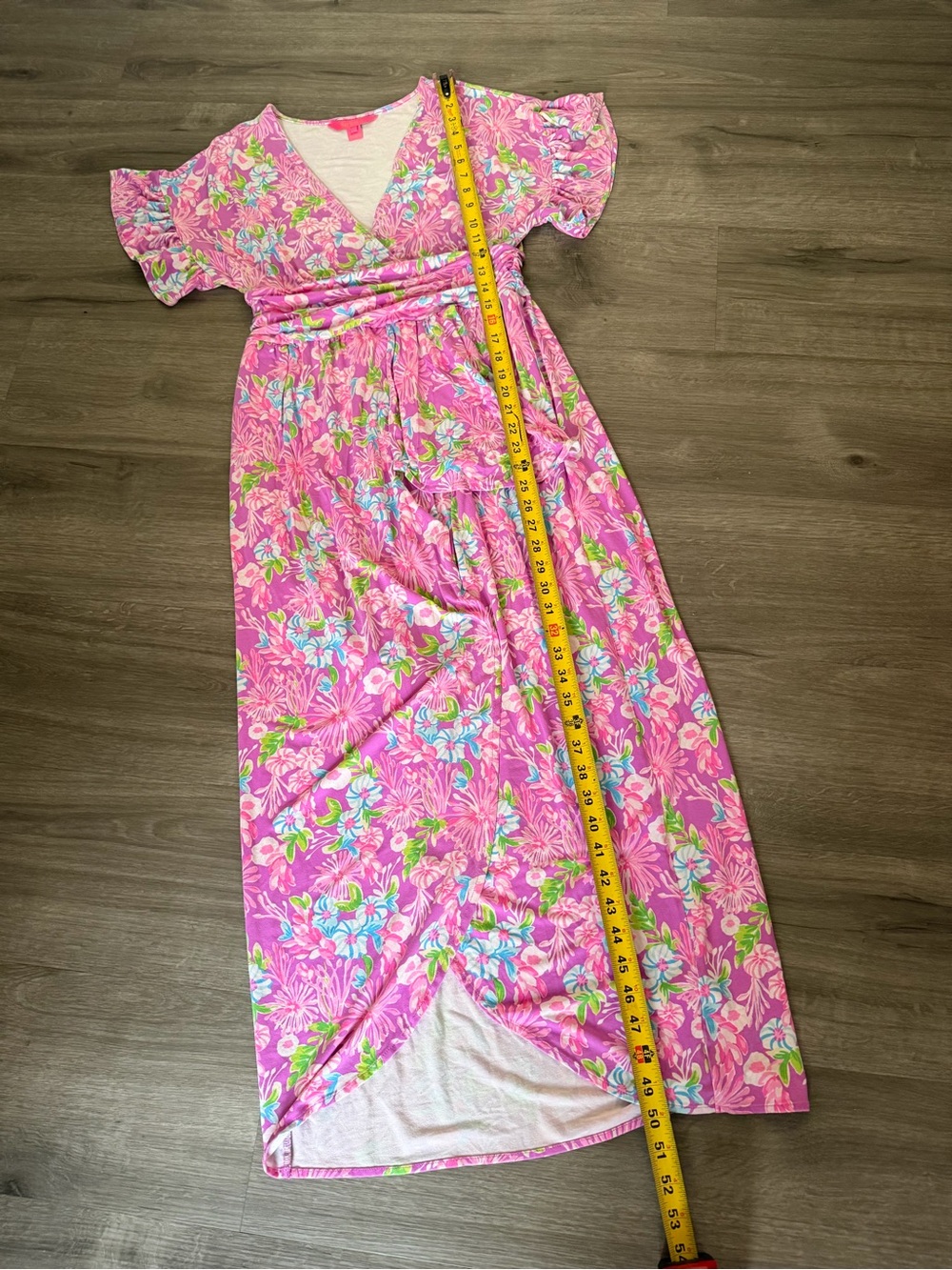 Lilly Pulitzer Pink Multi Floral Scoop Neck Dress SIZE: M - Picture 13 of 14